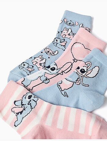 Set van 4 paar sokken met stitch prints