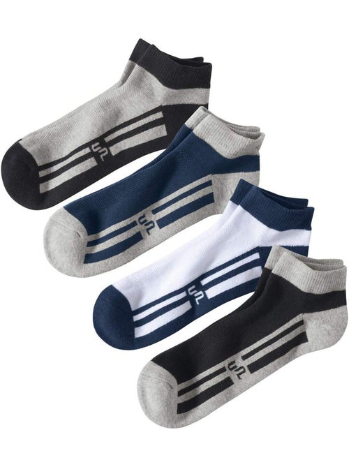 Set van 4 paar tweekleurige enkelsokken - atlas for men - Kiabi Set van 4 paar tweekleurige enkelsokken - atlas for men - Kiabi