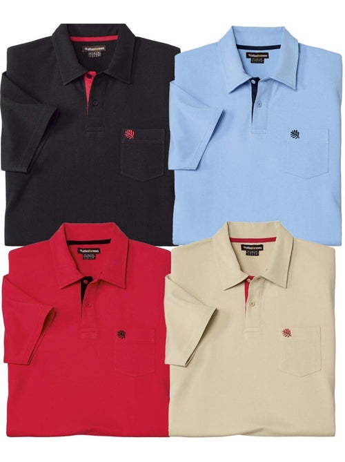 Set van 4 polo’s met korte mouwen - ATLAS FOR MEN - Kiabi Set van 4 polo’s met korte mouwen - ATLAS FOR MEN - Kiabi