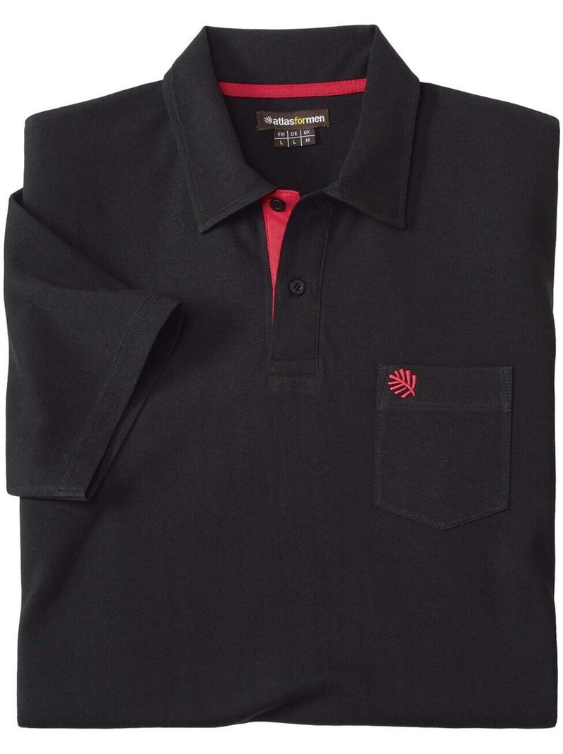Set van 4 polo’s met korte mouwen  - ATLAS FOR MEN Wit / Zwart / Rood - Kiabi