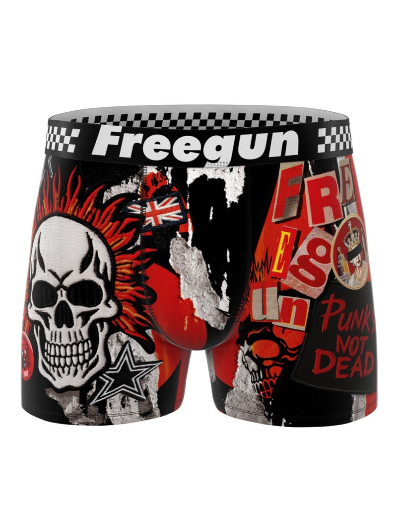Set van 4 rock da summer kinderboxershorts, 2 jaar garantie Zwart - Kiabi
