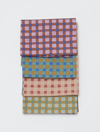 Set van 4 servetten 40 x 40 cm - Kiabi Home