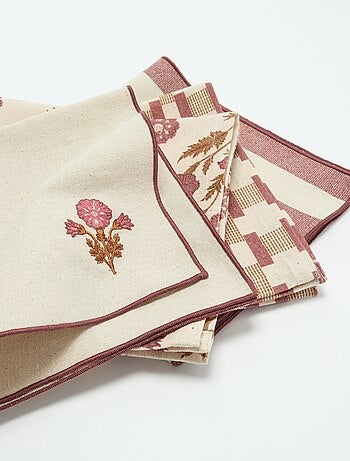 Set van 4 servetten 40 x 40 cm