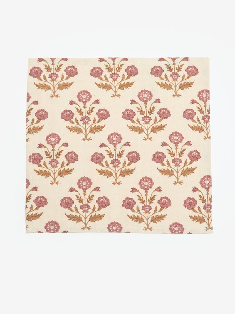 Set van 4 servetten 40 x 40 cm Rose - Kiabi