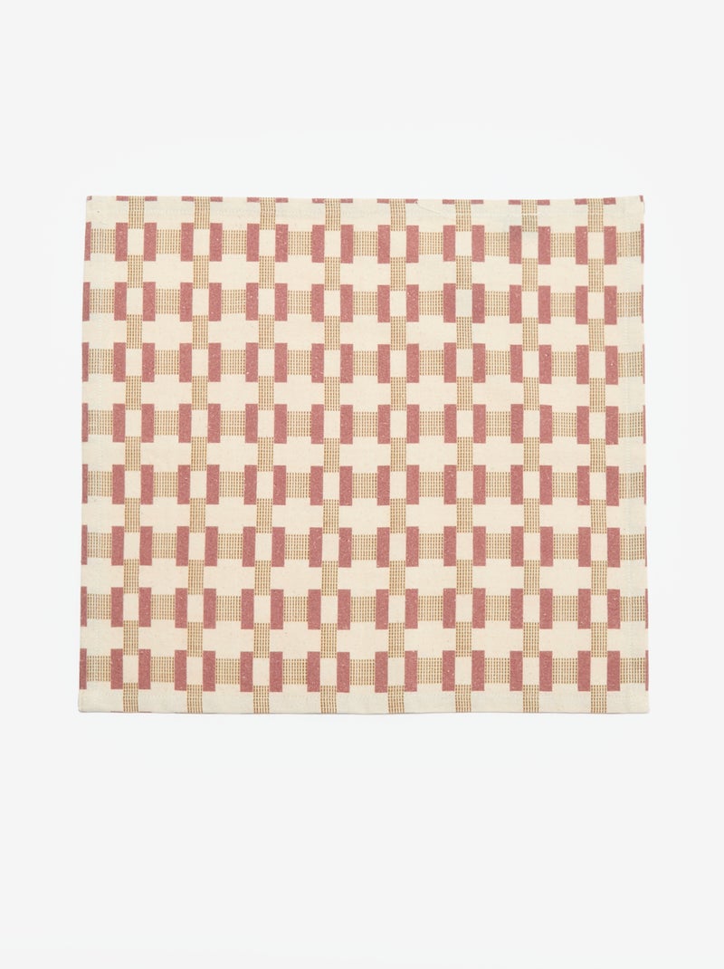 Set van 4 servetten 40 x 40 cm Rose - Kiabi