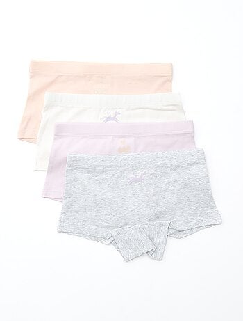 Set van 4 shortjes met print