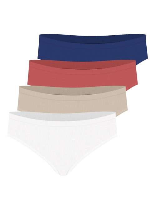 Set van 4 slipjes dames ecopack basic athena - Kiabi