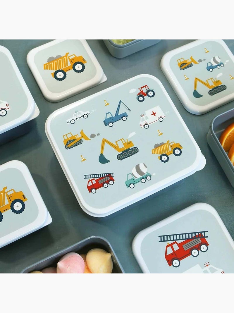 Set van 4 snackdoosjes Grijs - Kiabi