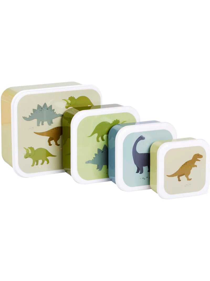 Set van 4 snackdoosjes Groen - Kiabi