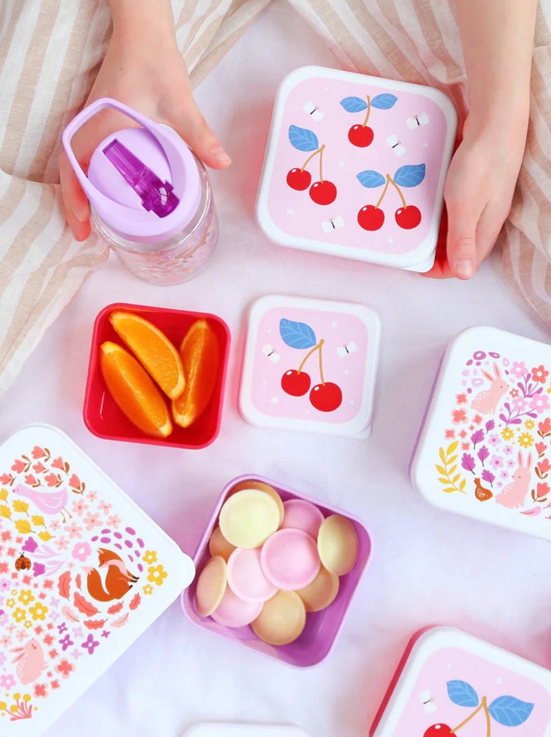 Set van 4 snackdoosjes Rood - Kiabi