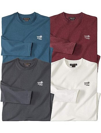 Set van 4 colorado t-shirts met lange mouwen - atlas for men