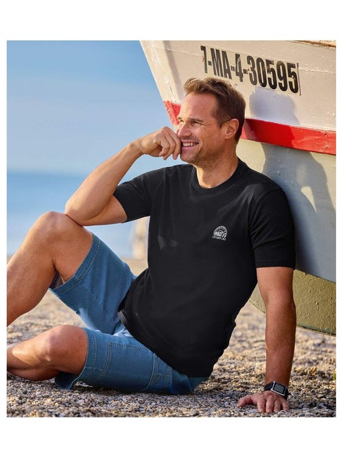 Set van 4 T-shirts Adventure - ATLAS FOR MEN - Kiabi