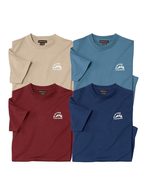 Set van 4 t-shirts classic - atlas for men - Kiabi
