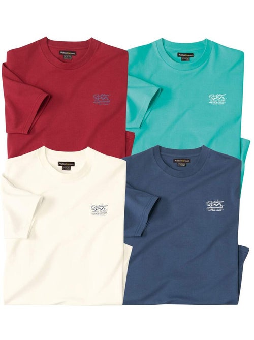 Set van 4 t-shirts escape - atlas for men - Kiabi Set van 4 t-shirts escape - atlas for men - Kiabi