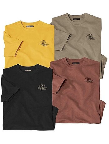 Set van 4 T-shirts Essential Outdoor - ATLAS FOR MEN