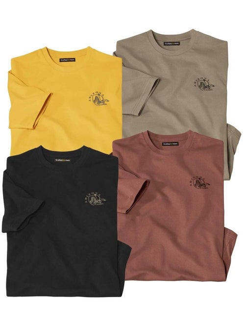 Set van 4 T-shirts Essential Outdoor  - ATLAS FOR MEN - Kiabi