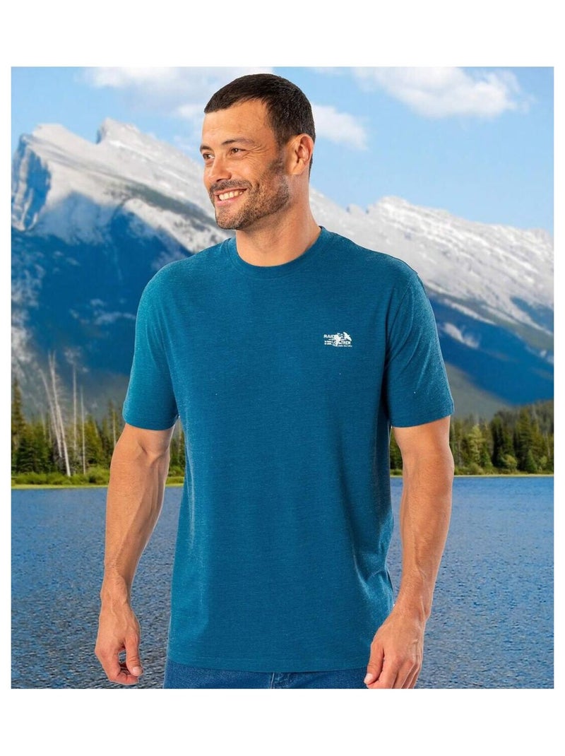 Set van 4 T-shirts Raid - ATLAS FOR MEN Wit Blauw Zwart - Kiabi