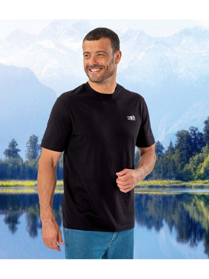 Set van 4 T-shirts Raid - ATLAS FOR MEN Wit Blauw Zwart - Kiabi