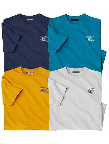 Set van 4 T-shirts Scotland Explorer - ATLAS FOR MEN