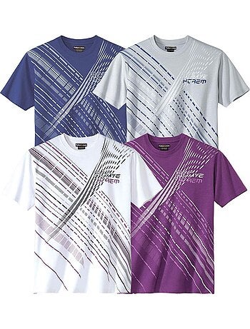 Set van 4-t-shirts sportmen - atlas for men