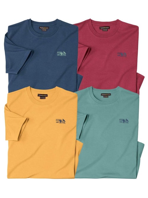 Set van 4 T-shirts Travel - ATLAS FOR MEN - Kiabi