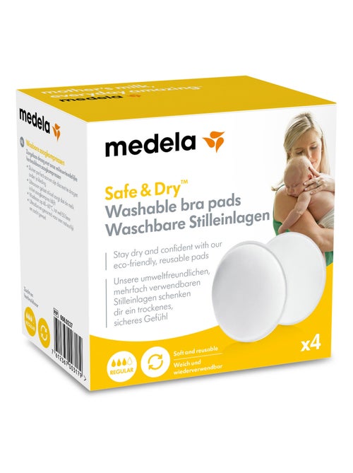 Set van 4 wasbare borstvoedingsinlegdoekjes van medela safe & dry – ultrazacht, absorberend, - Kiabi Set van 4 wasbare borstvoedingsinlegdoekjes van medela safe & dry – ultrazacht, absorberend, - Kiabi