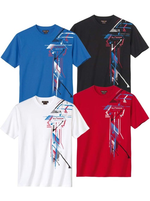 Set van 4 zomerse t-shirts - atlas for men - Kiabi Set van 4 zomerse t-shirts - atlas for men - Kiabi