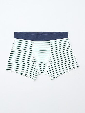 Setje met 5 effen en bedrukte boxershorts