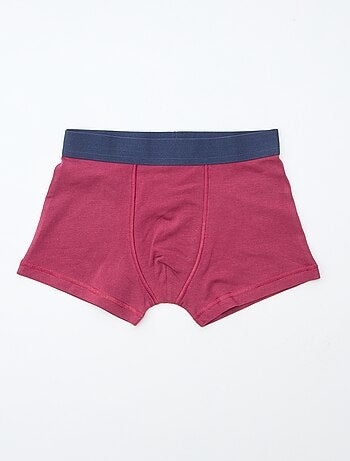 Setje met 5 effen en bedrukte boxershorts