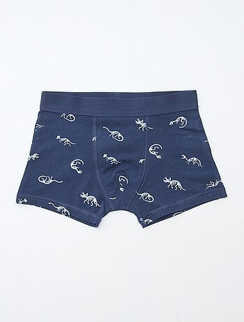 Setje met 5 effen en bedrukte boxershorts
