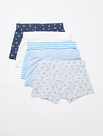 Set van 5 boxers met fantasieprint