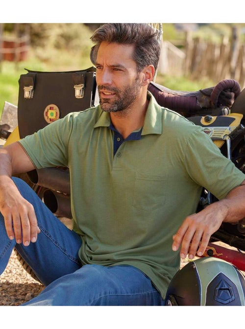 Set van 5 casual jersey polo's - ATLAS FOR MEN - Kiabi
