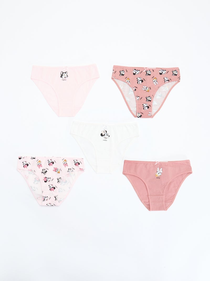 Set van 5 'Disney' slipjes Rose - Kiabi