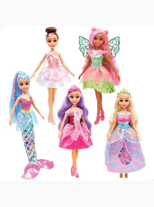 Set van 5 fantasiepoppen, 30 cm, +3 jaar, dreameez - Kiabi Set van 5 fantasiepoppen, 30 cm, +3 jaar, dreameez - Kiabi