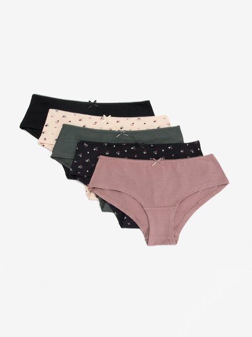 Set van 5 geprinte shorties - Kiabi