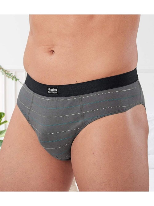 Set van 5 gestreepte onderbroeken   - ATLAS FOR MEN - Kiabi