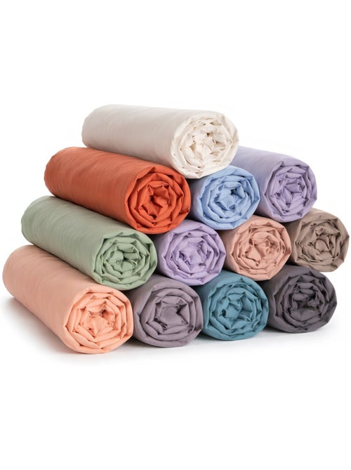 Set van 5 Hoeslakens van Katoen PROMO LINGE willekeurig - Kiabi