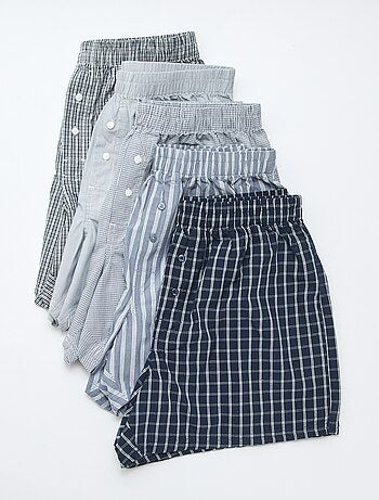 Set van 5 katoenen boxershorts