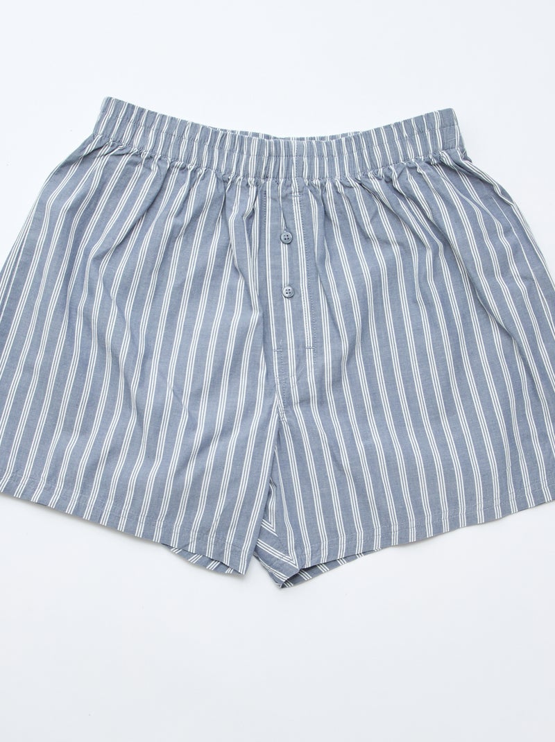 Set van 5 katoenen boxershorts Grijs - Kiabi