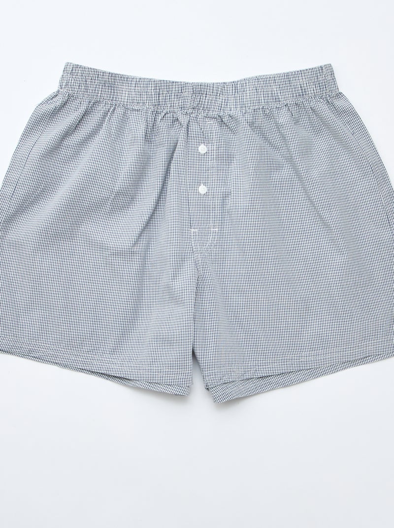 Set van 5 katoenen boxershorts Grijs - Kiabi