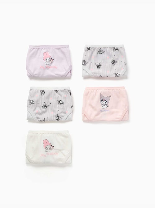 Set van 5 katoenen slips met Kuromi-prints - Kiabi Set van 5 katoenen slips met Kuromi-prints - Kiabi