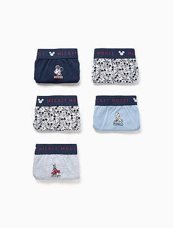 Set van 5 katoenen slips met mickey & friends