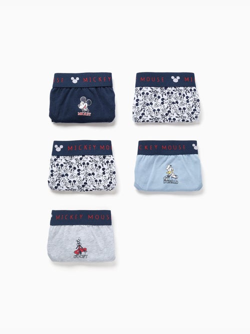 Set van 5 katoenen slips met mickey & friends - Kiabi