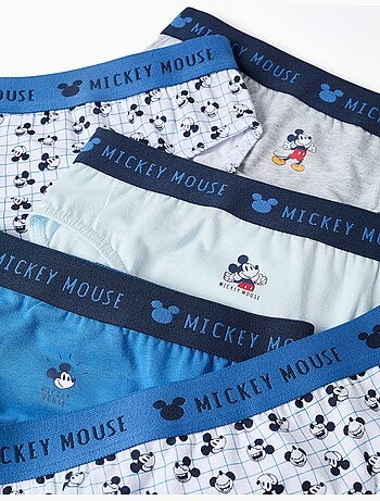 Set van 5 katoenen slips met mickey-prints
