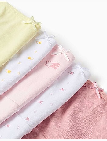Set van 5 katoenen slips met sterrenmotief