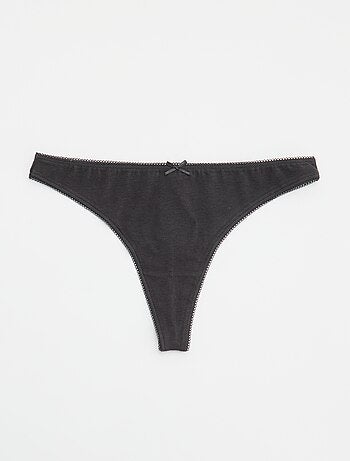 Set van 5 katoenen tanga's