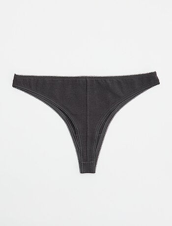 Set van 5 katoenen tanga's