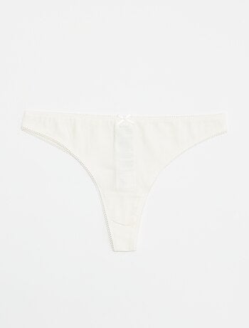 Set van 5 katoenen tanga's
