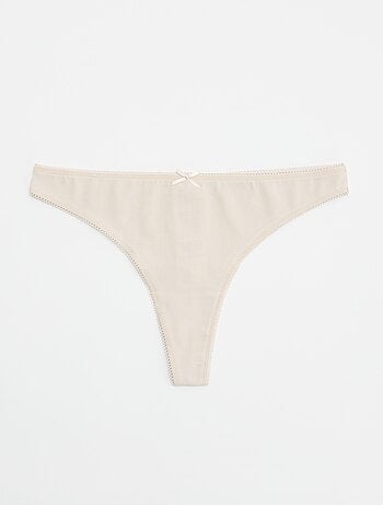 Set van 5 katoenen tanga's