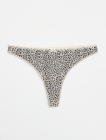Set van 5 katoenen tanga's